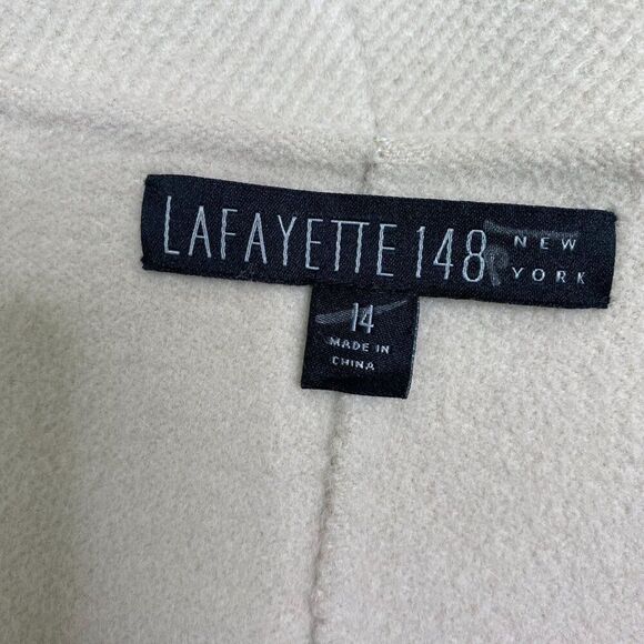 Lafayette 148 New York Size 14 Cream Angora Wool Jacket - Picture 5 of 5